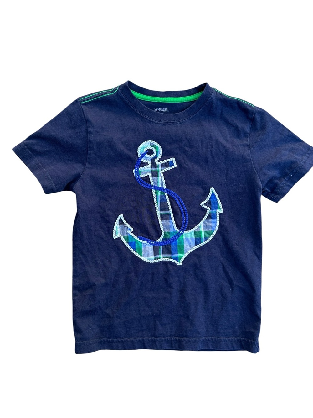 Gymboree Navy Embroidered Anchor Sailing T-Shirt Sz 4T Boys